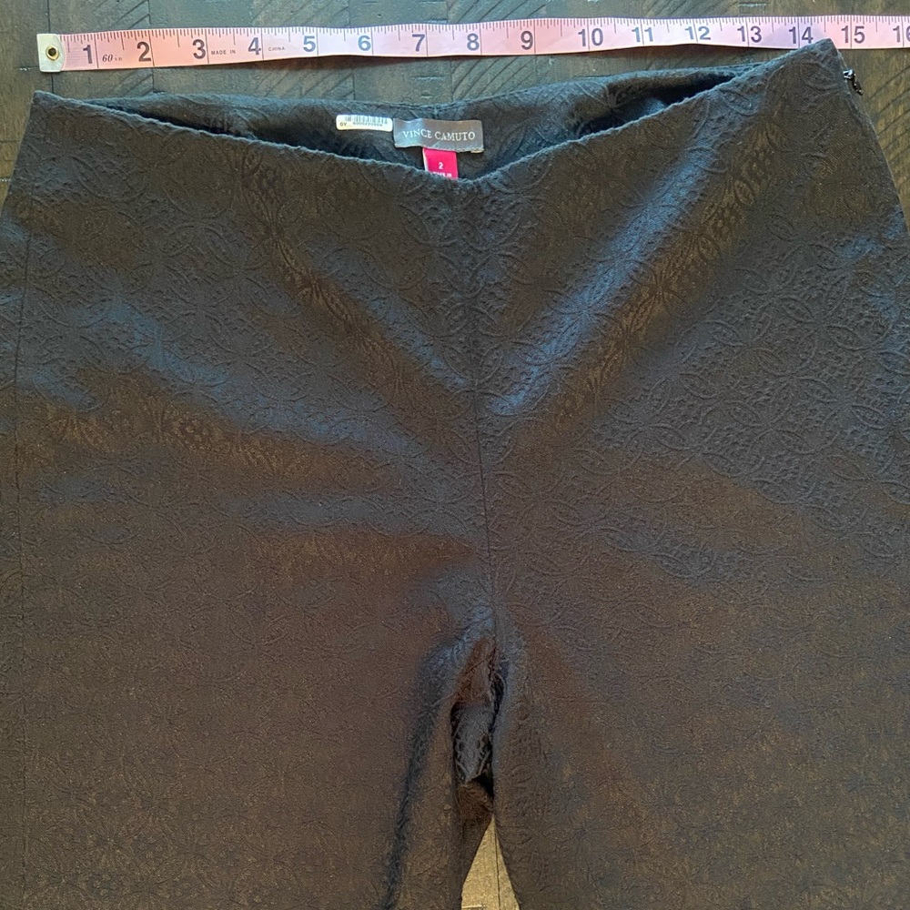 2/$15 Sale* Vince Camuto Black Textured Pants. Size 2 - Picture 9 of 14